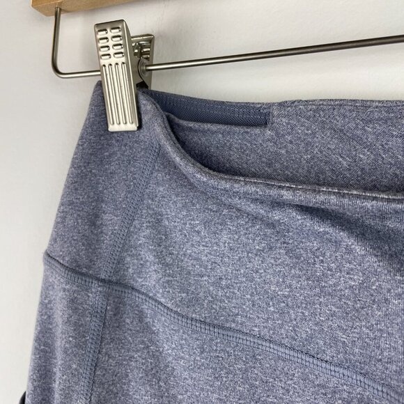 Gymshark Sleek Sculpture 2.0 Mesh Insert Leggings In Blue Steel Gray S - Picture 5 of 10